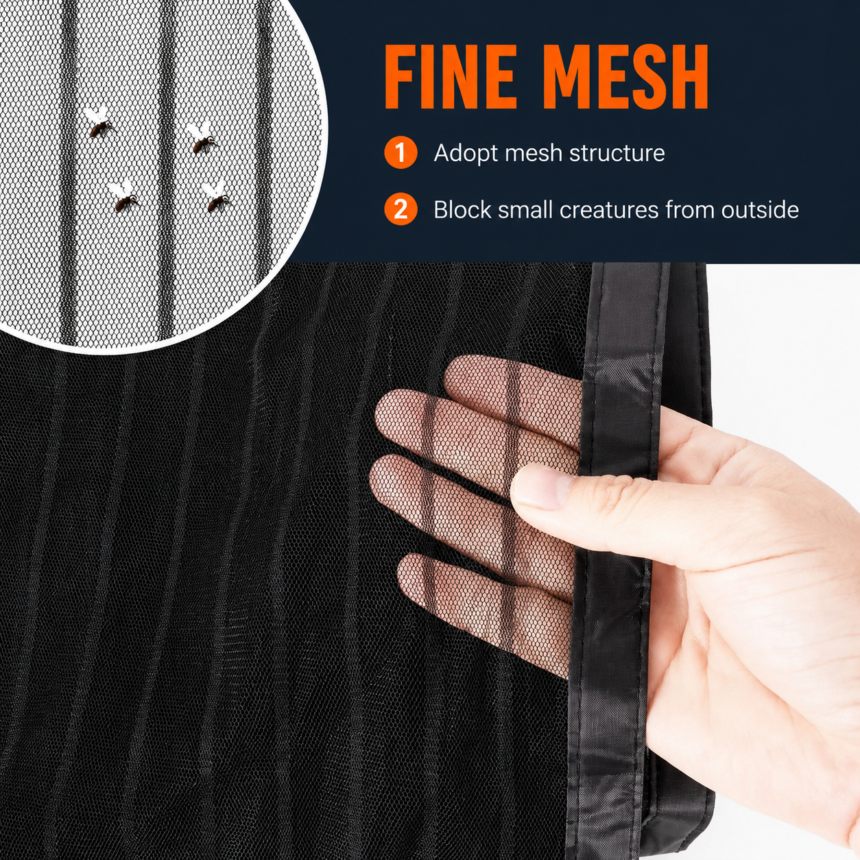 Fieldstone IronMesh™ Heavy-Duty Magnetic Screen Door