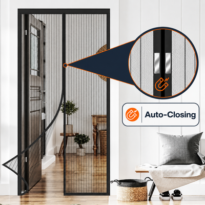 Fieldstone IronMesh™ Heavy-Duty Magnetic Screen Door
